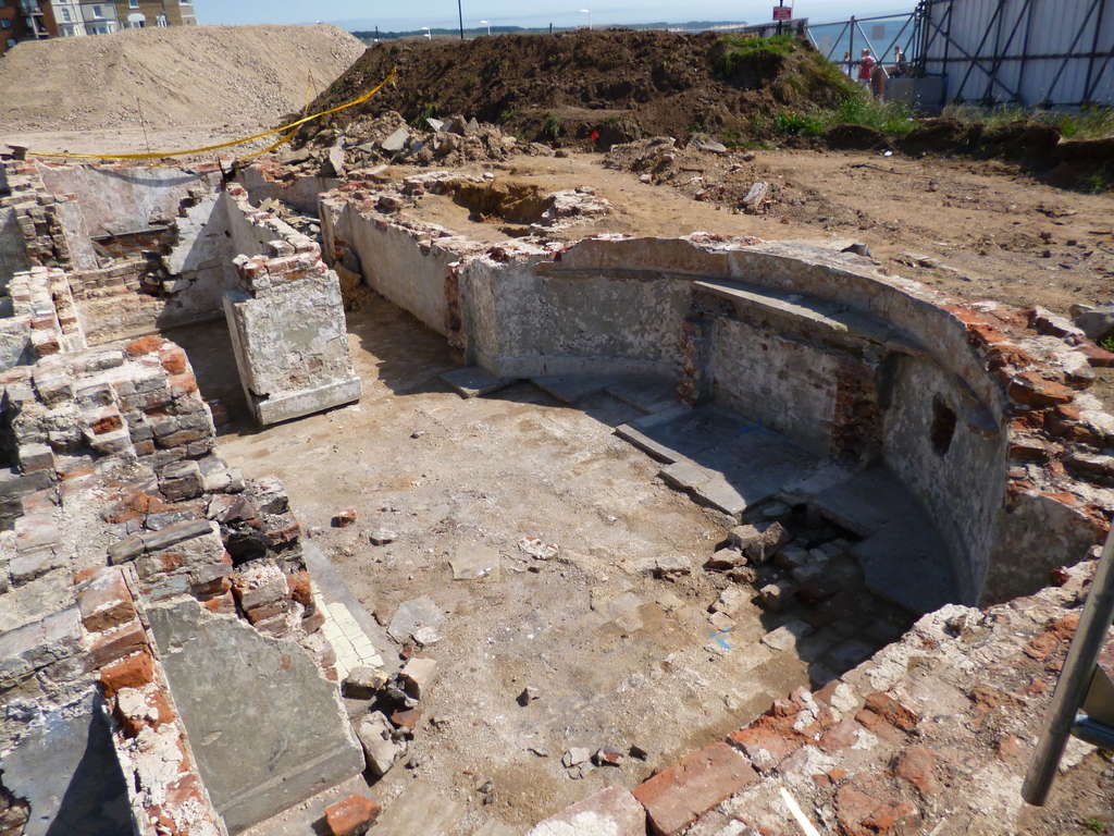 Kitchen with fireplace